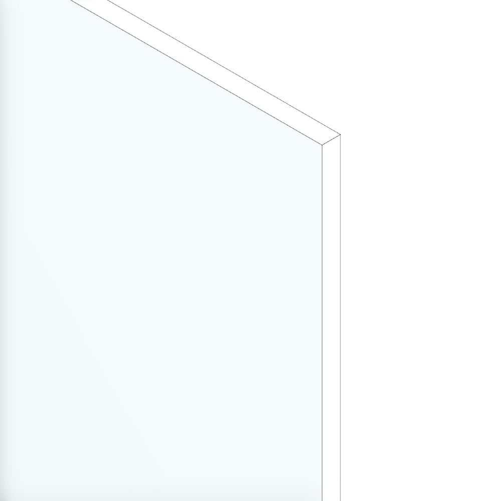 63-200-100 MODULAR SOLUTIONS POLYCARBONATE PANEL<br>1/4" X 25.433" X 27.4409", CLEAR
